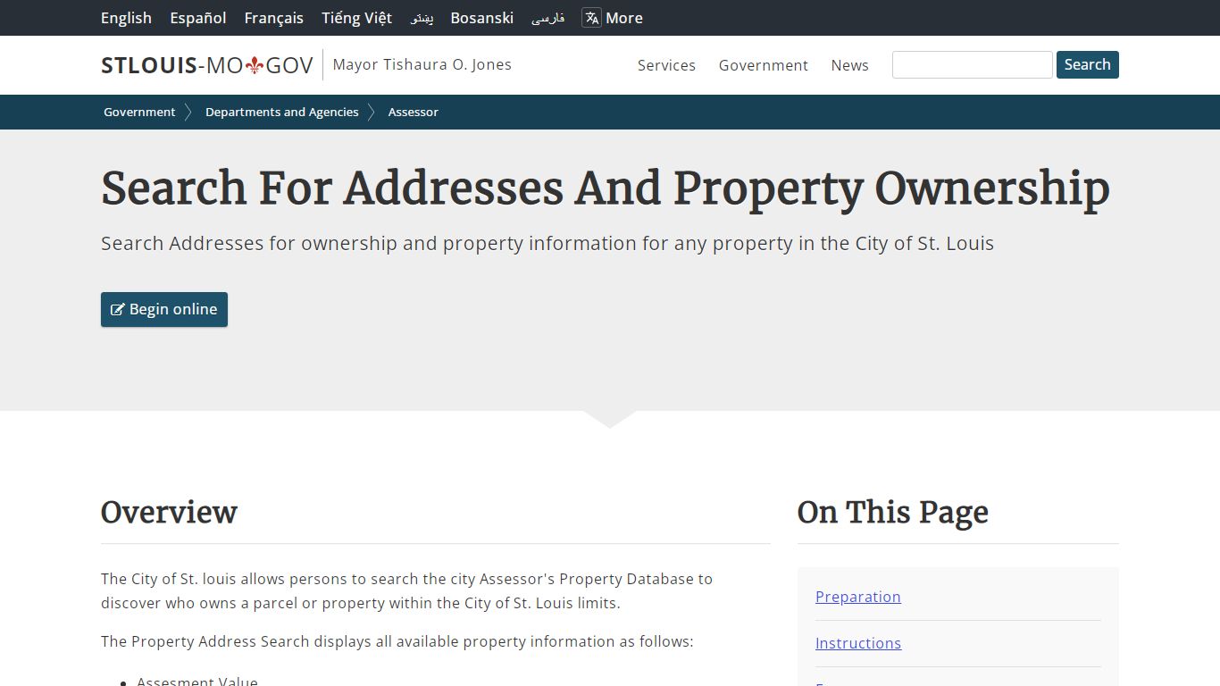Search For Addresses And Property Ownership - St. Louis
